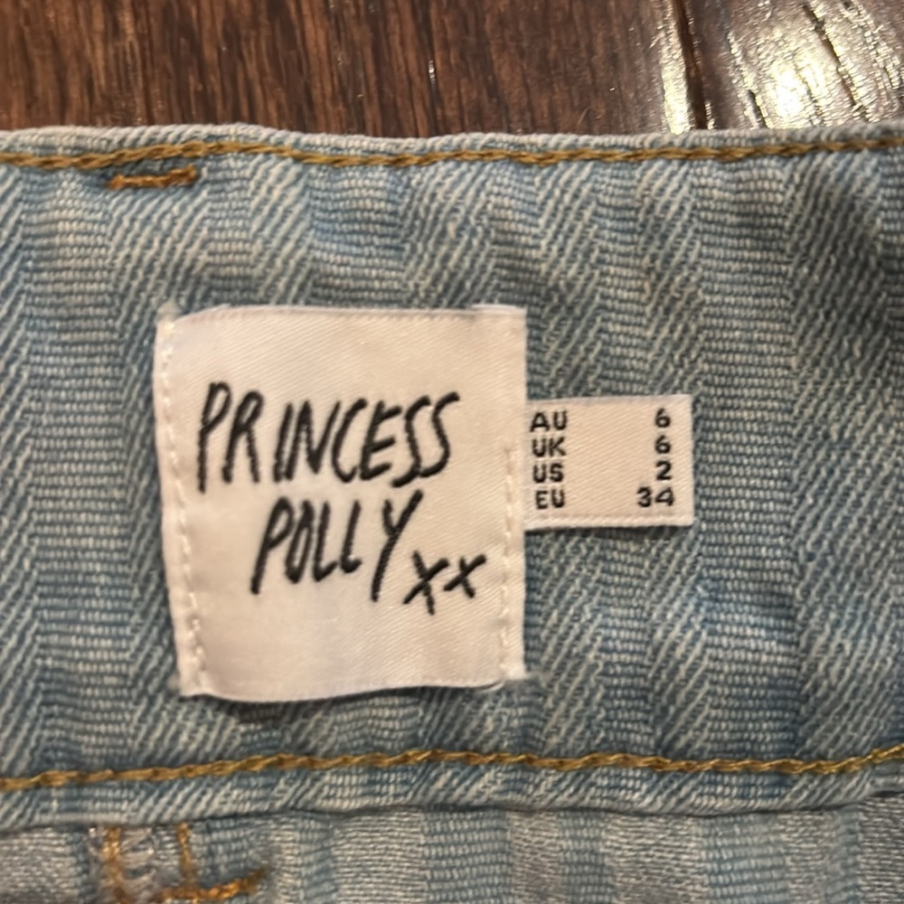 Princess Polly denim jean mini skirt - Picture 2 of 4